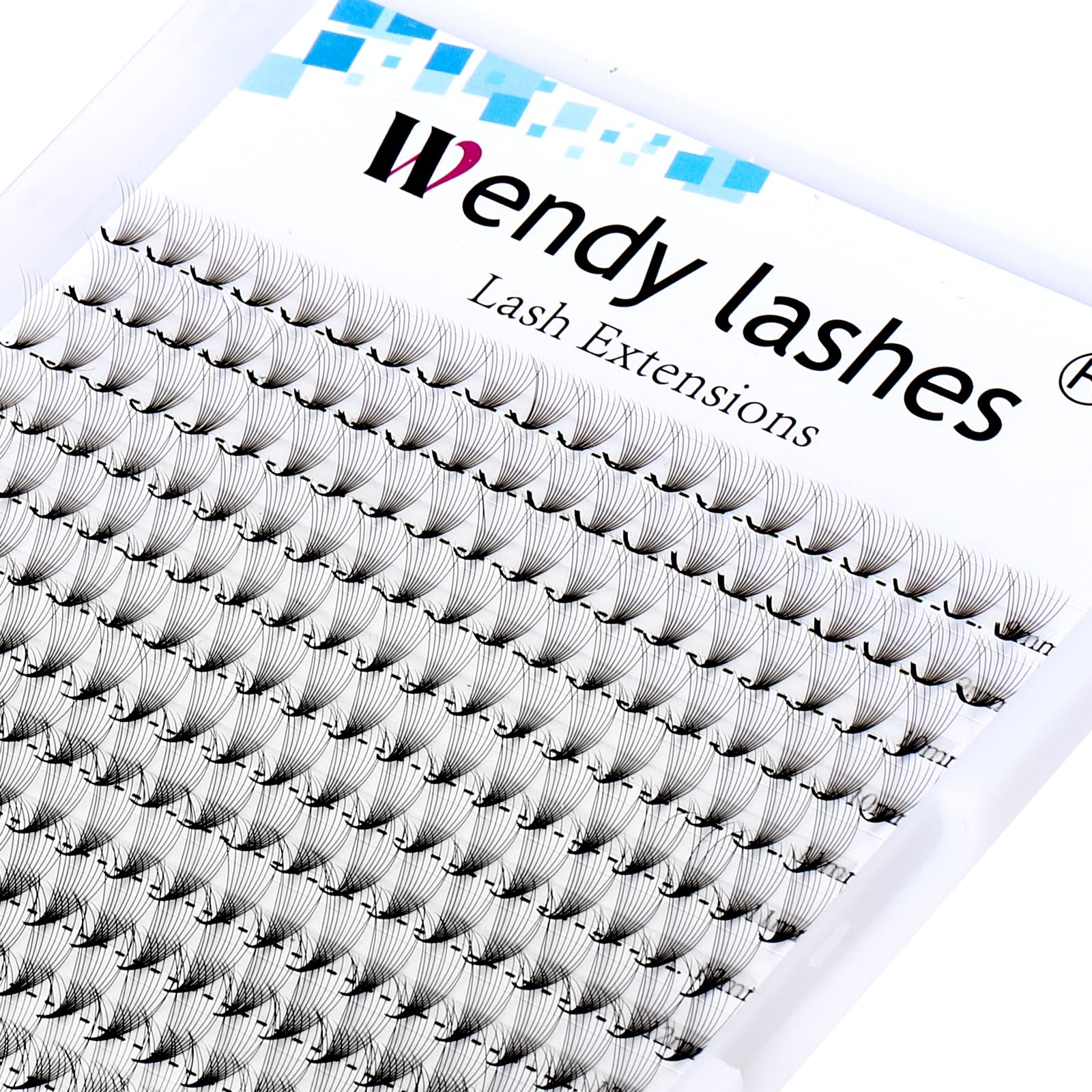 10D Premade Fans Eyelash Extension 320PCS 0.07mm D Curl 9-16mm Mixed Pre Made Fans Lashes Ponited Base Russian Volume Eyelash Extensions(320PCS-10D-0.07-D)