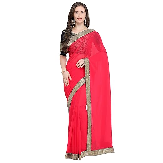 Anand Sarees chiffon with blouse piece Saree