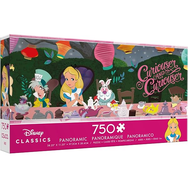 Amazon.com: Ceaco Panoramic Series Disney Alice in Wonderland Tea