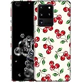GlamCase for Samsung Galaxy S20 Ultra 5G, Samsung S20 Ultra Case - Cherry Watercolor Pattern Printed Slim Cute Hard Plastic Protective Designer Back Phone Case for Samsung S20 Ultra 5G