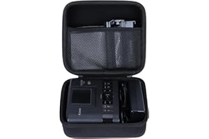 Lebakort Hard Case Compatible with Canon SELPHY CP1500 CP1300 CP1200 Compact Photo Printer (Black Case)