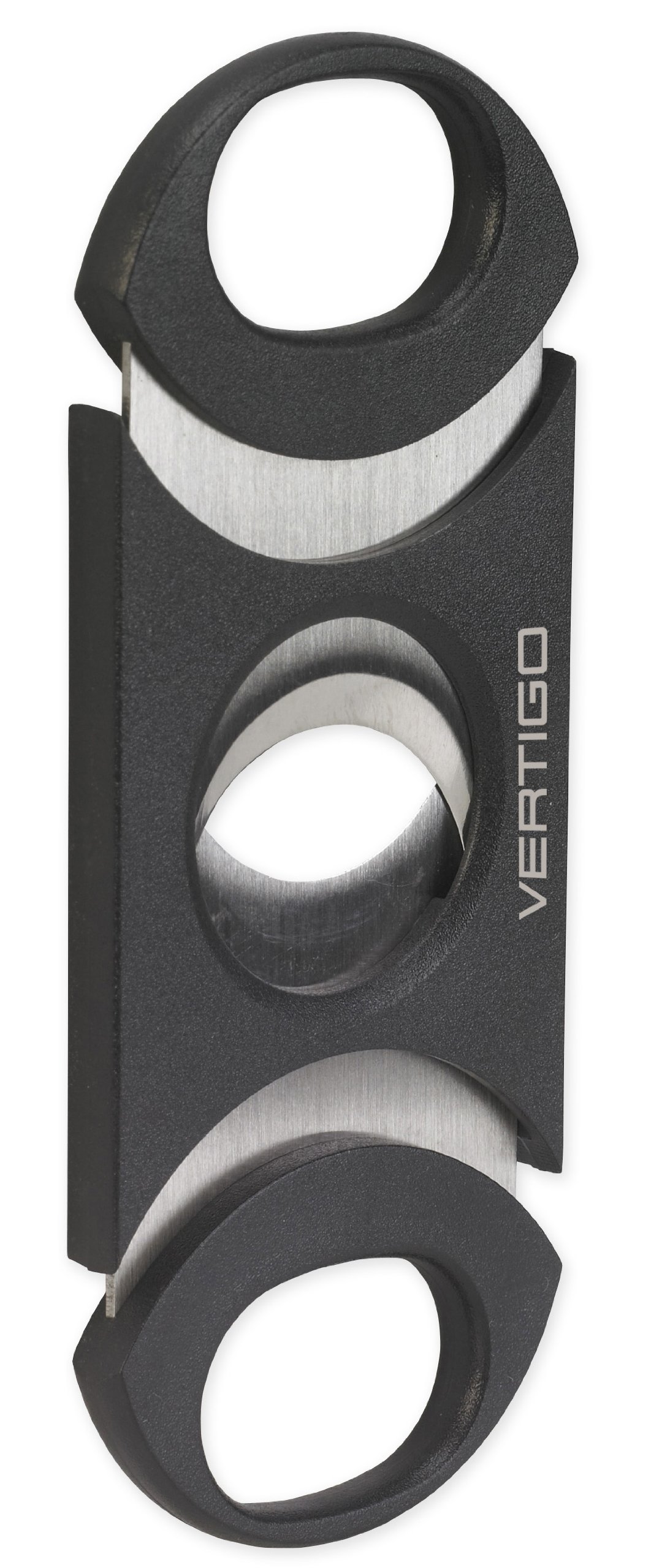 Vertigo by Lotus Big Boy Black Cigar Cutter 64 Ring Gauge - Double Blade