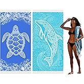 Widdonen Thin Turkish Beach Towel Lightweight Quick Dry Absorbent Cotton Bathroom Bath Pool Swim Towels Extra Large Oversized Sand Free Beach Accessories Essentials Cloud Gifts for Adult