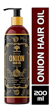 Vanalaya Onion Hair oil with natural oils, Natural herbs and onion extract for men and women 200ml