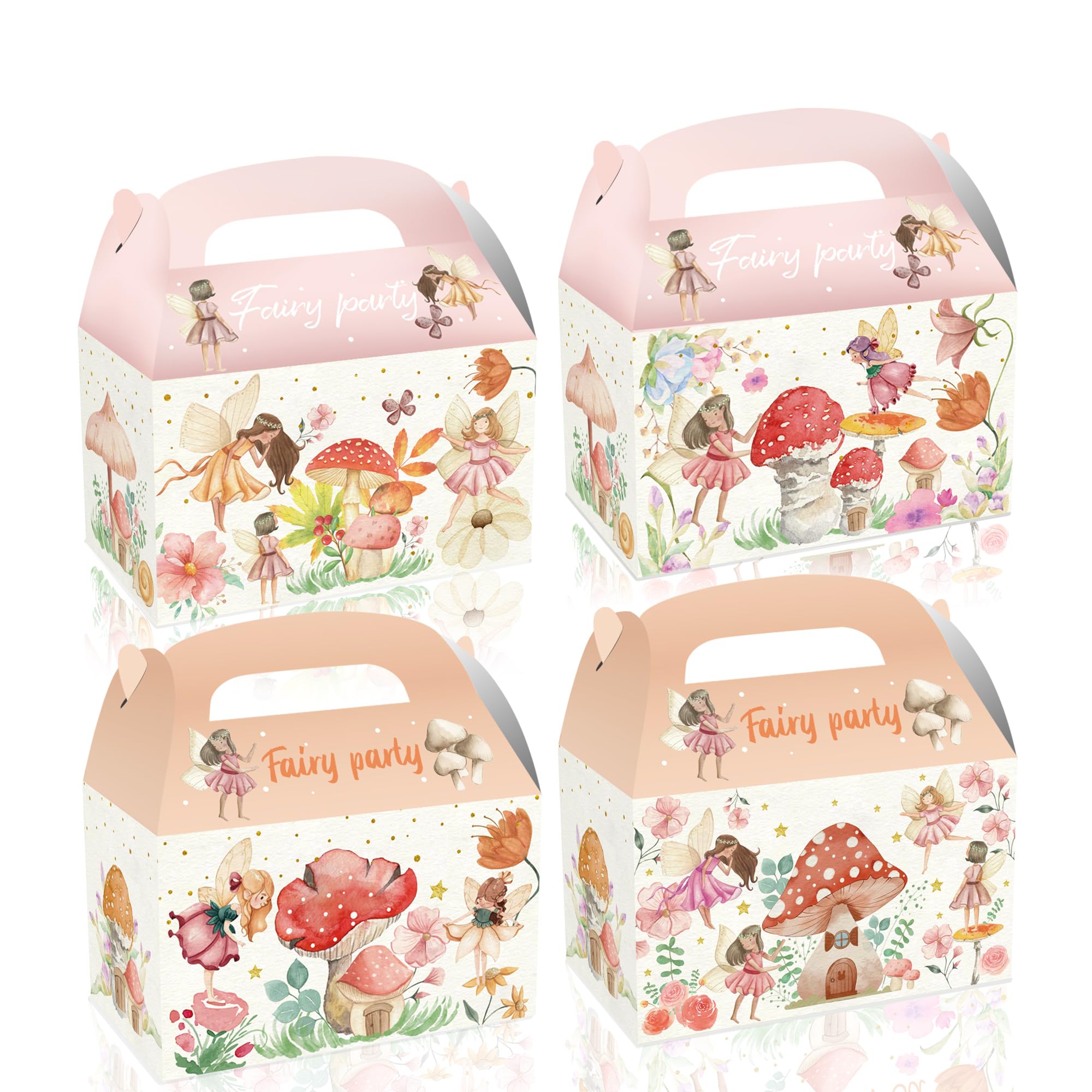 View 1 of **MISSING PARTS**
24 PCS Fairy Party Favor Treat Boxes Cute Fairy Birthday Party Favor Boxes Goody Treat Boxes for Floral Fairies Theme Birthday Baby Shower Supplies