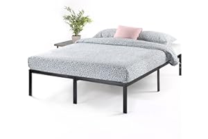 Best Price Mattress 14 Inch Metal Platform Beds w/Heavy Duty Steel Slat Mattress Foundation (No Box Spring Needed), Black