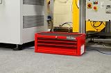 Hilka G301C3BBS Durable 3-Drawer Tool Chest Red with Key Lock view 2