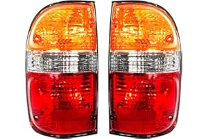 GENERIC Rongxu Auto Tail Lights Assembly Compatible with Tacoma 2001 2002 2003 2004, Passenger and Driver Side Brake Lights Rear Lamps, Right and Left