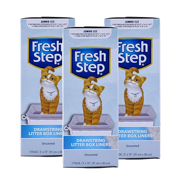 FRESH STEP DRAWSTRING LARGE LITTER BOX LINERS |...