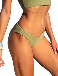 CRZ YOGA Womens Bikini Bottom Low Waisted Cheeky