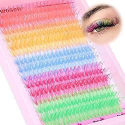 wiwoseo Colored Lash Extension 300pcs Colored
