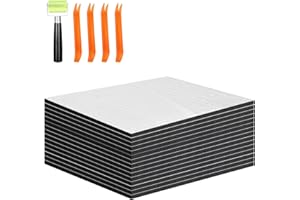 ZOMOFEW 200mil 54.4 sqft Sound Deadening Foam with Aluminum Foil Tape & Car Trim Removal Tool-Heat and Sound Deadening Material,Heat Shield Automotive,Closed Cell Foam Sound Proof Material for Truck, Vehicle