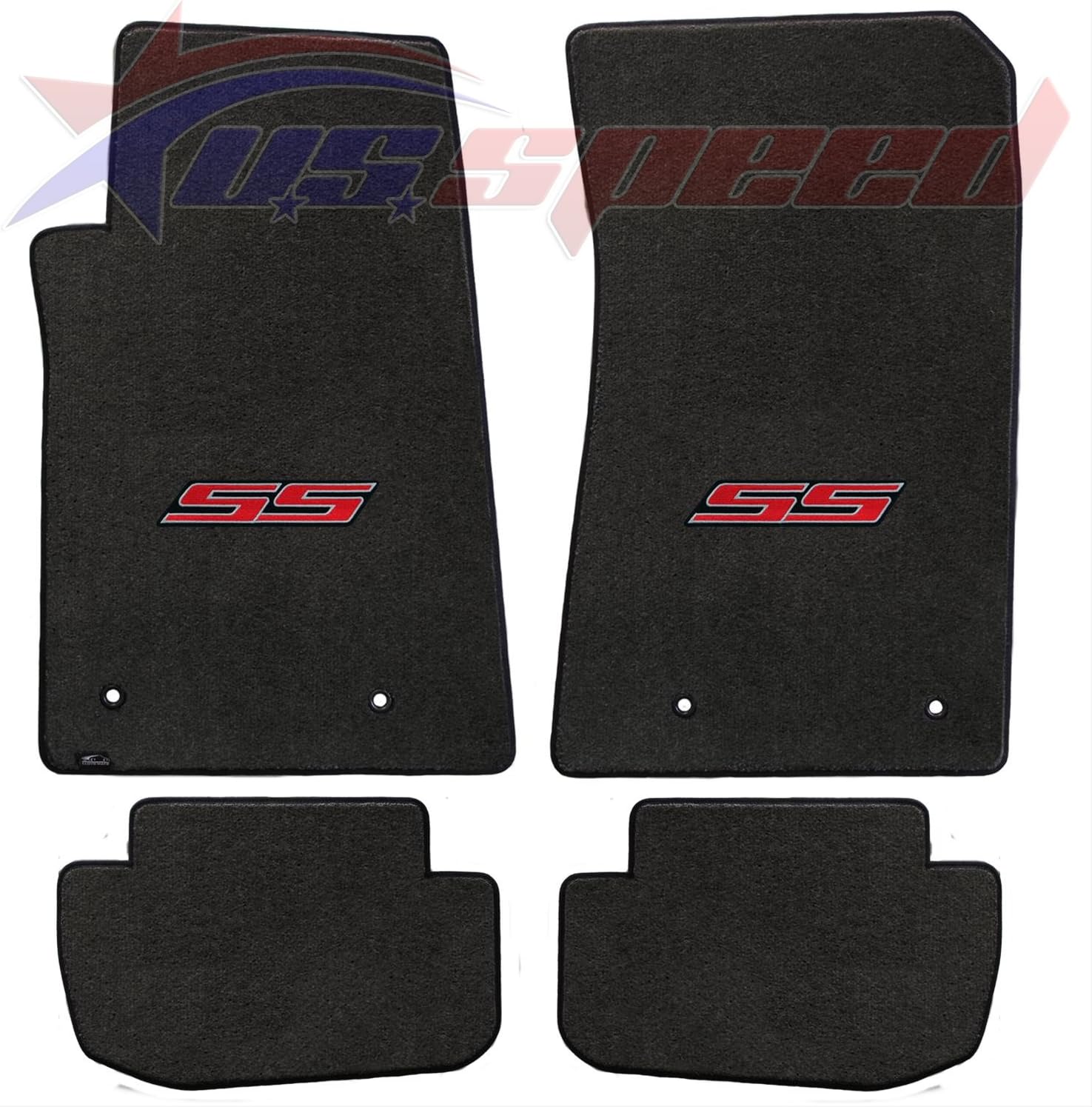 20102014 Camaro Floor Mats Ebony With SS Logo 4PC Automotive