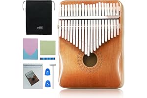 JYTMUS Kalimba 21 Keys Thumb Piano Portable Finger Piano with Tune Hammer, Music Book and Carrying Bag Set, Musical Instruments Gift