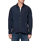 BOSS Men's Garment Dye Crinkle Nylon Overshirt
