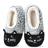 Hygknixx Cute Slippers for Women & Kids, Fuzzy Animal Slipper Socks with Non-slip Soles, Unique Funny Gifts