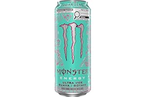 MONSTER ENERGY, Ultra Vice Guava, 473 mL, Cans (12 Pack) – Zero Sugar Energy Drink