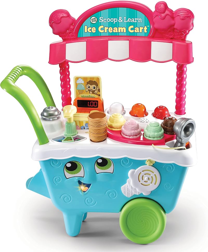 LeapFrog Scoop & Learn Ice Cream Cart Toy for Toddlers English Version