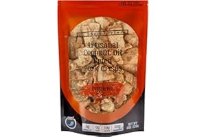 OL' UNCLE PORKERS Keto-Friendly Churro Pork Rinds (Cinnamon Churro, 8oz Bag); Pork Crisps Fried in Coconut Oil, Zero Carb Snack