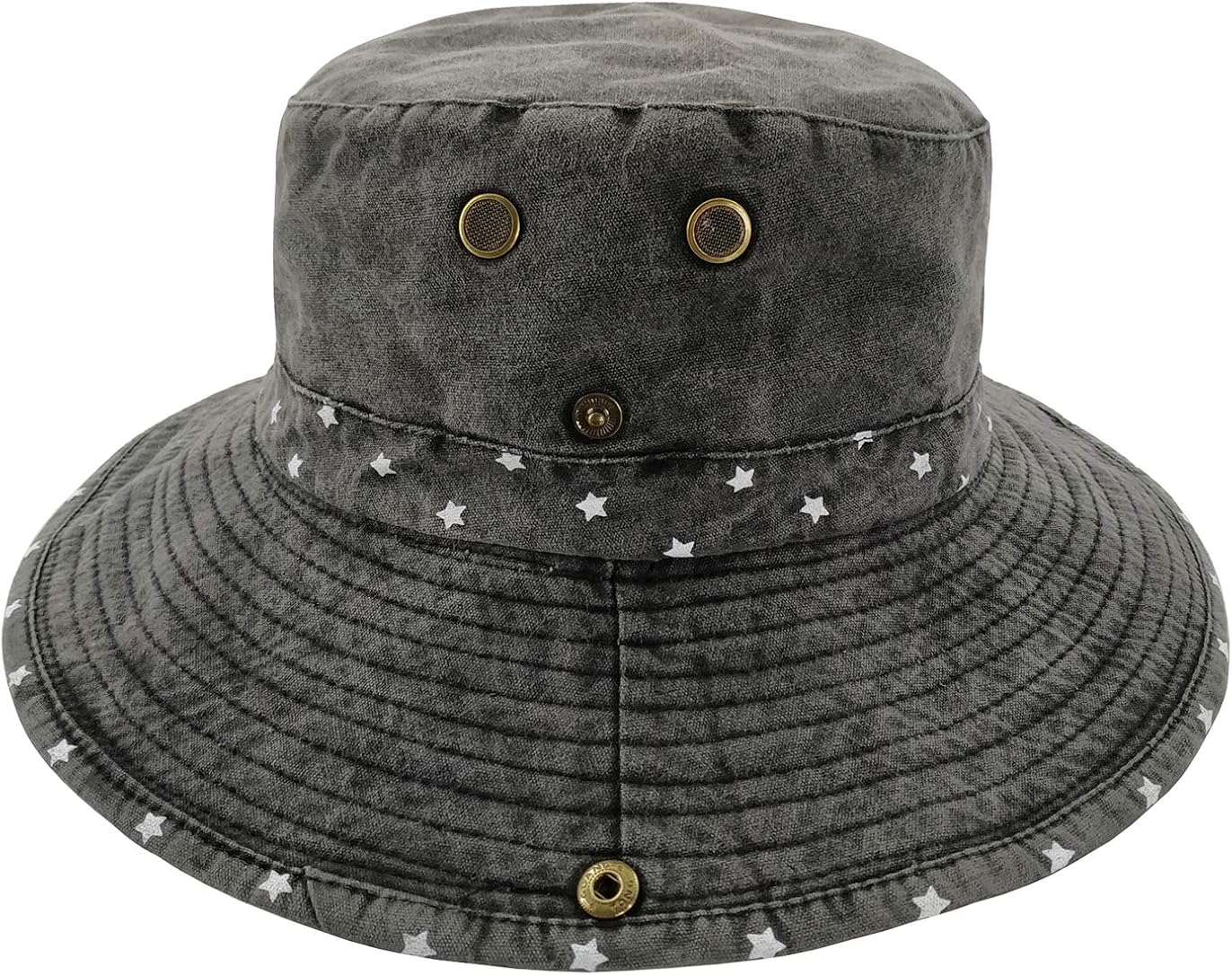 Ledamon Men's Sun Hat Fisherman Hat UV Protection Outdoor Hiking Fishing Washed Cotton Hat (Charcoal Grey) at  Men’s Clothing store
