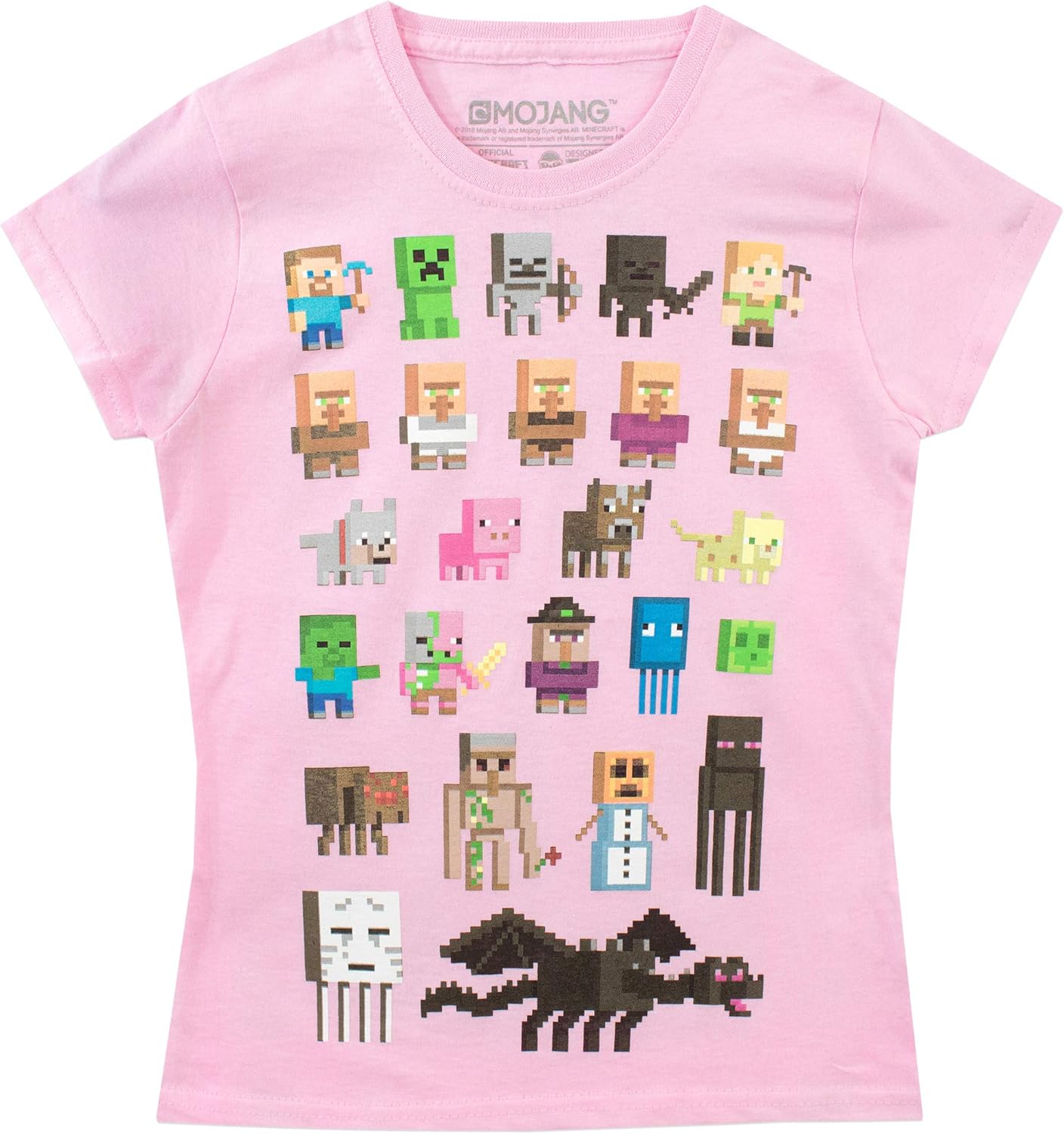 Minecraft Girls TShirt Amazon.co.uk Clothing