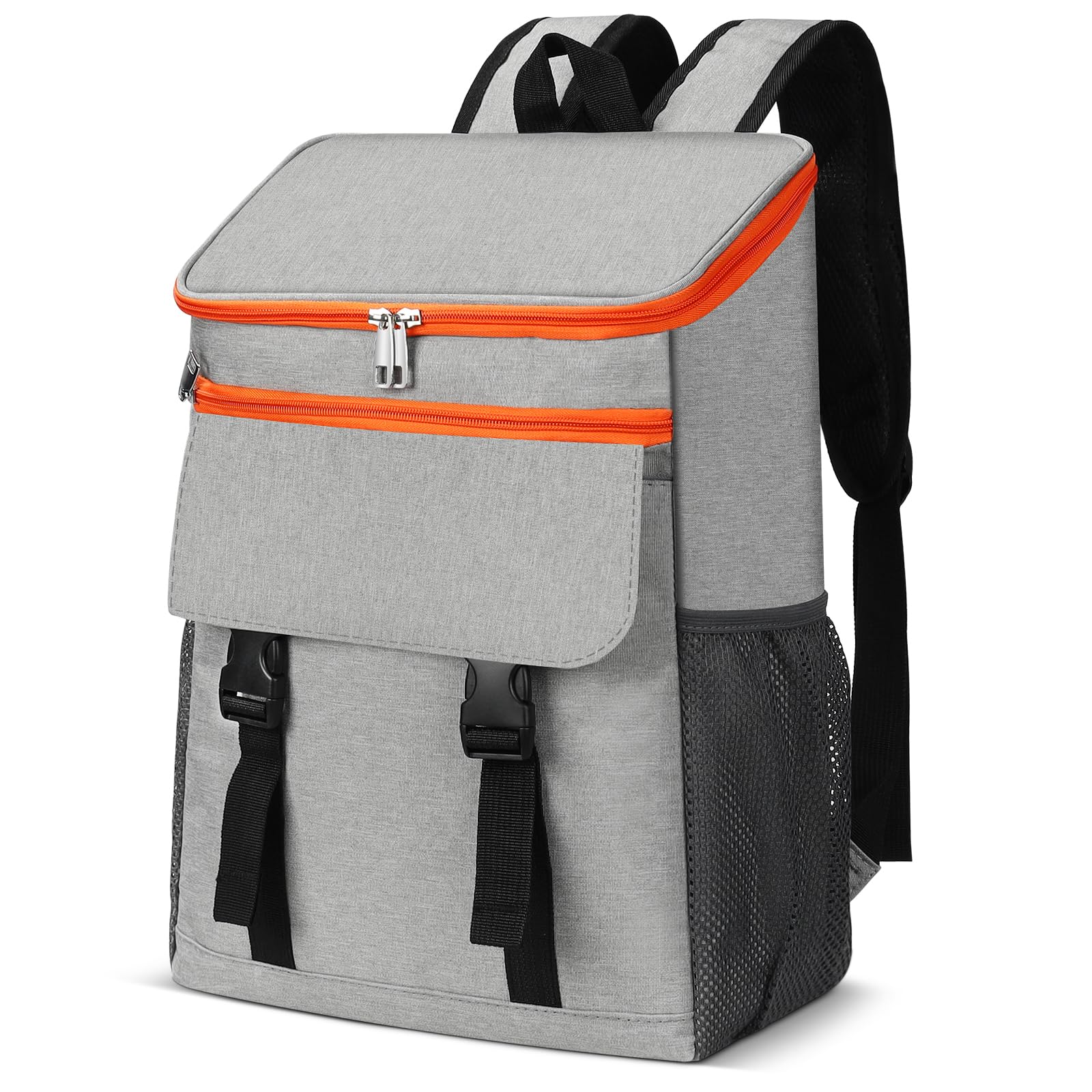 30L Cooler Backpack,Large Insulated Lunch Bag, Leakproof Picninc Bag with Hard Liner, Collapsible Cool Bag for Camping/Hiking/Outdoor/Shopping/Travelling/Beach/Fishing