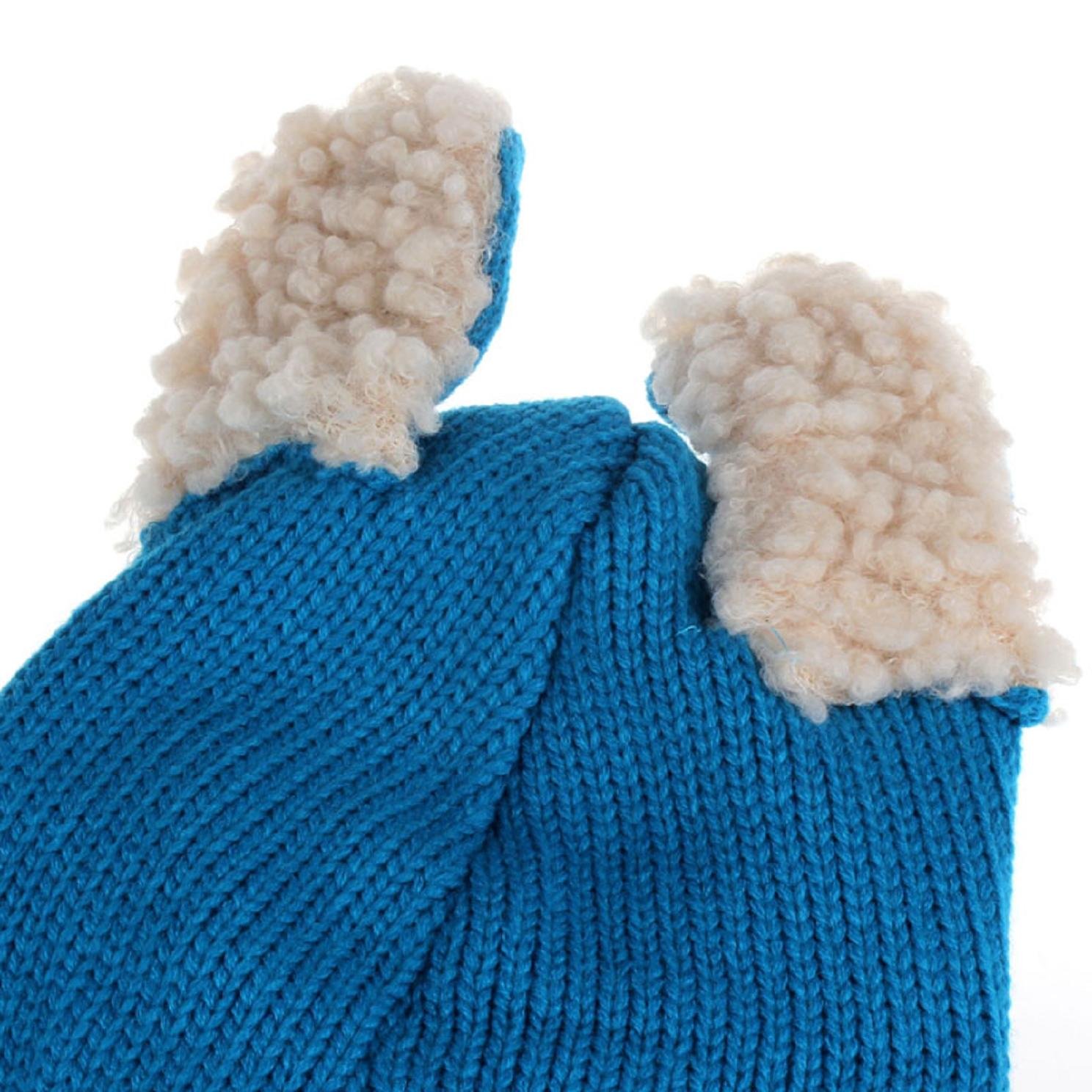 Bzline Style Mignon Bebe Fille Garcon Tour De Cou Taille Pour Bebe 6 36mois Forme Dun Mouton Bonnet Dautomne Hiver En Laine Tricotee Pink Bonnets Casquettes Et Bobs Bebe Puericulture