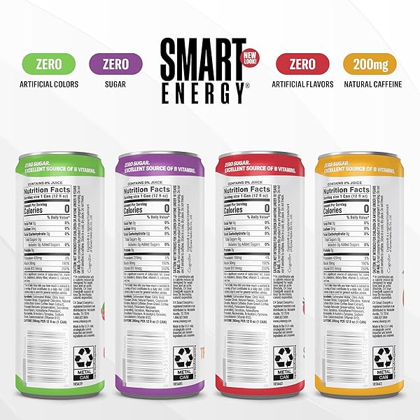 CELLUCOR C4 SMART ENERGY DRINKS VARIETY PACK, SUGAR FREE PERFORMANCE FUEL & NOOTROPIC BRAIN BOOSTER, COFFEE SUBSTITUTE OR ALTERNATIVE, 4 FLAVOR TROPICAL OASIS VARIETY 12 PACK