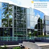 FILMGOO Window Film One Way Mirror Blue Silver 90x200CM Non-Adhesive view 6