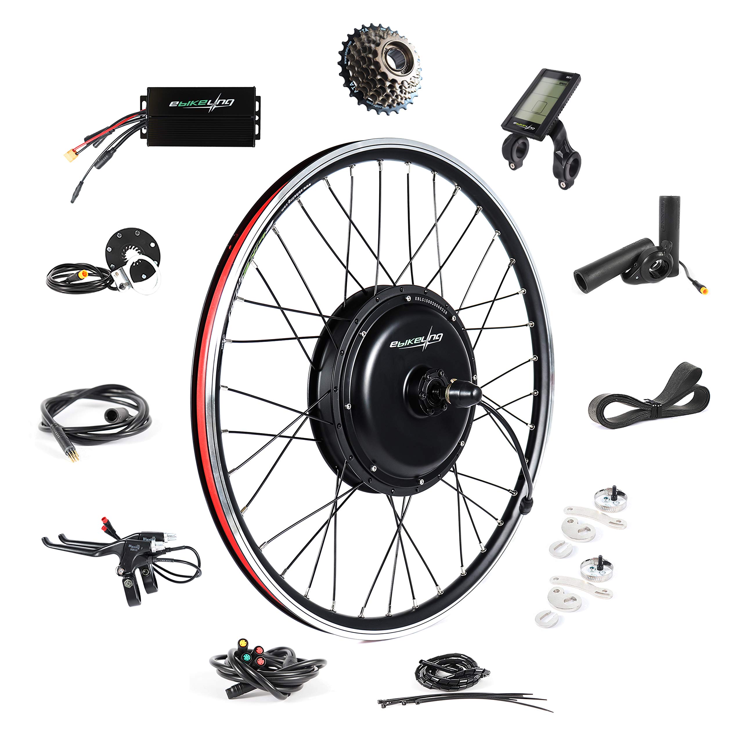 Buy EBIKELING Waterproof Ebike Conversion Kit for Electric Bike 26" Front or Rear Wheel Electric