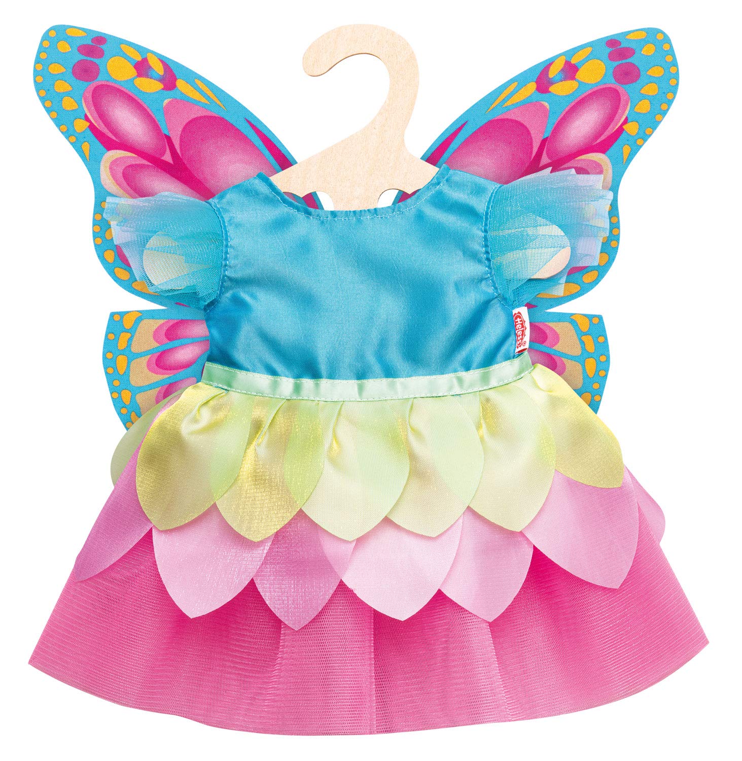 Heless 1030 - Fairy Dress for Dolls in Butterfly Design, Size 28-35 cm