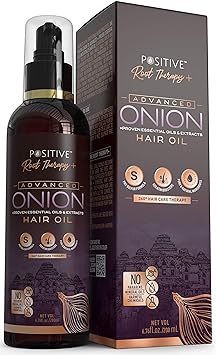 Positive Root Therapy + Advanced Onion Oil For Hair Growth | Blend Of Multiple Essential Oils & Herbs, 200 ml
