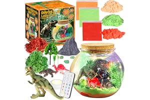 Dinosaur Activities Toys-Dinosaur Terrarium Craft Kits for Boys-Birthday Gifts for Kids Age 4 5 6 7 8 Years Old