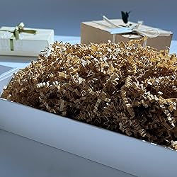 MARSROAM Brown Crinkle Cut Paper Shred 1 LB Gift