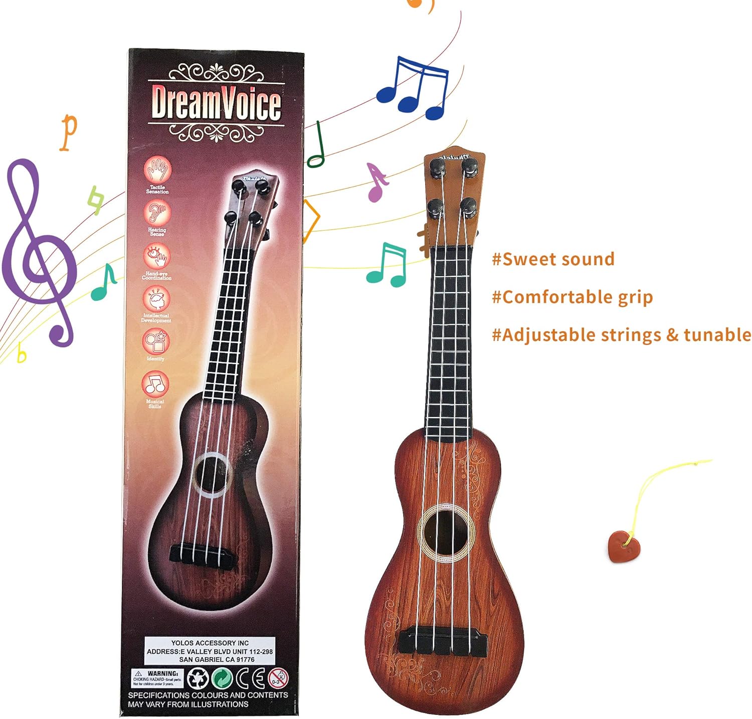 15 Inch Kids Guitar Toy Children Musical Instruments Educational Learning Toys 4 String Cute Kids Ukulele Toy For Toddlers Brown Toys Games Musical Instruments Florent Dejardin Fr