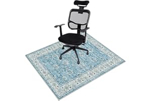 Anidaroel 48”x60”Office Chair Mat for Hardwood & Tile Floor, Computer Chair Mat for Rolling Chair, Anti-Slip Large Floor Protector for Home Office, Low Pile Carpet Floor Mat