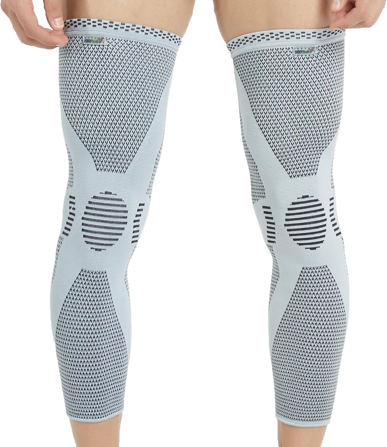 Neotech Care Knee & Leg Support Brace - Breathable (Gray Color, Size S, 1 Pair), Grey, S (1 Pair) - Image 4