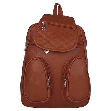 Divyansh Collection Womens Stylish Backpack Bag Handbag With Beautiful Design,Dark Brown