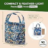 ECO CHIC Eco Chic Lightweight Foldable Reusable Bag Dogs Blue 12L 15kg view 4