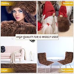 Tatuo Faux Fur Fabric Christmas Fluffy Fuzzy Craft