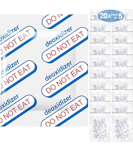 Wallaby Mylar Bags PackFreshUSA: 200cc Oxygen Absorber Packs - Food Grade - Non-Toxc Freeze Dryers - Foto 3