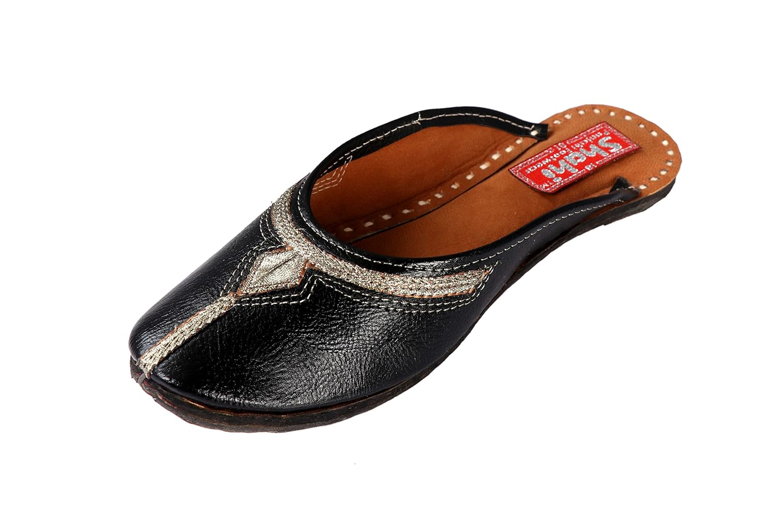 shahi back open leather punjabi jutti for women spf-900