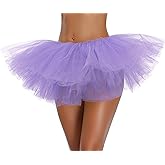 Women's, Teen, Adult Classic Elastic 3, 4, 5 Layered Tulle Tutu Skirt