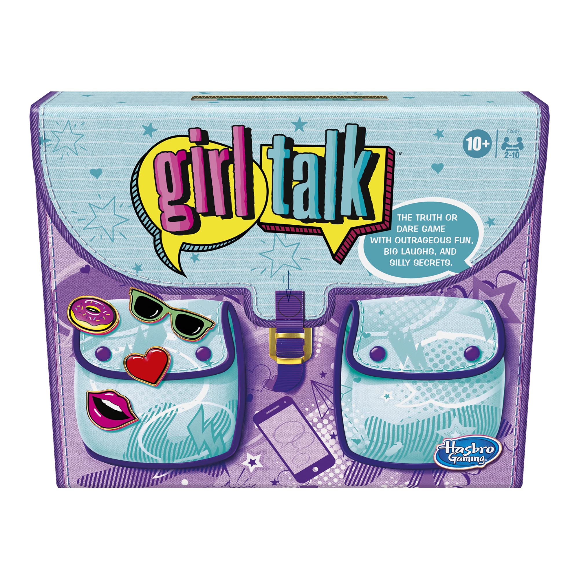 Hasbro Gaming Girl Talk Truth or Dare Board Game for Teens and Tweens, Inspired by The Original 1980s Edition, Ages 10 and Up, for 2-10 Players