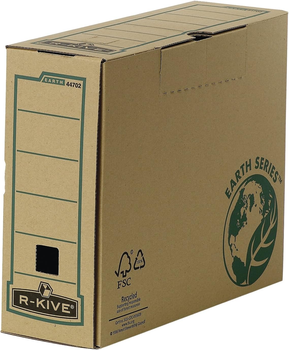 R-Kive Basics Transfer File Foolscap W100XD320XH254mm Ref 00023 (Pack of 20), Brown, W127xD362xH254mm