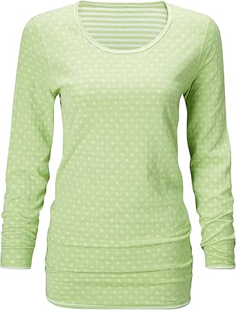 Cotton Traders Womens Ladies Reversible Casual 3/4 Sleeve Scoop Neck