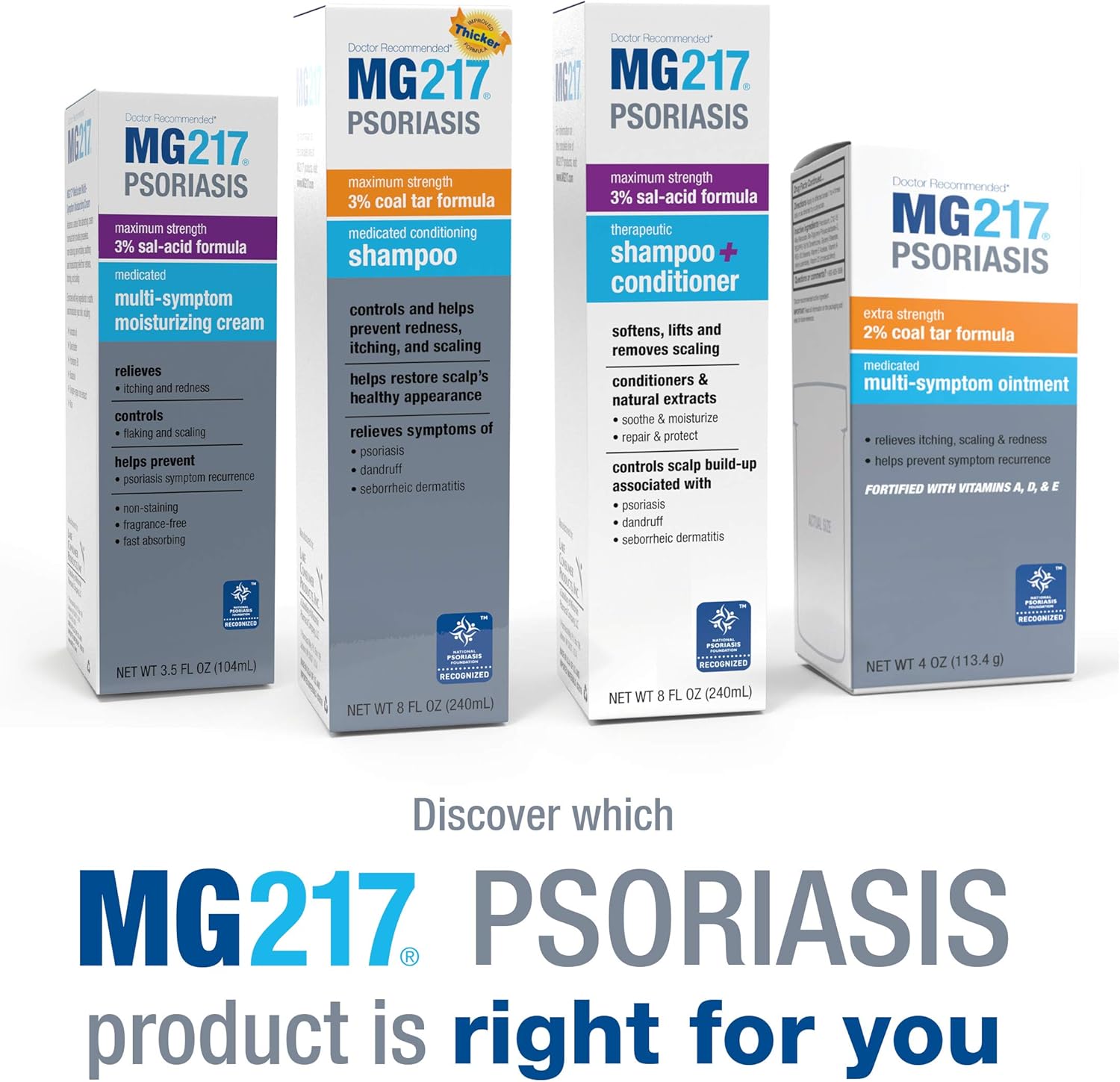 MG217 Medicated Moisturizing Psoriasis Cream With 3% Salicylic Acid - 3.5 oz Tube: Health & Personal Care
