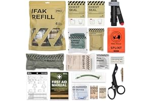 RHINO RESCUE IFAK CAT Gen-7 Tourniquet Refill Kit, Emergency First Aid Kit, Medical Accessories, IFAK Trauma Kit, Combat Pack