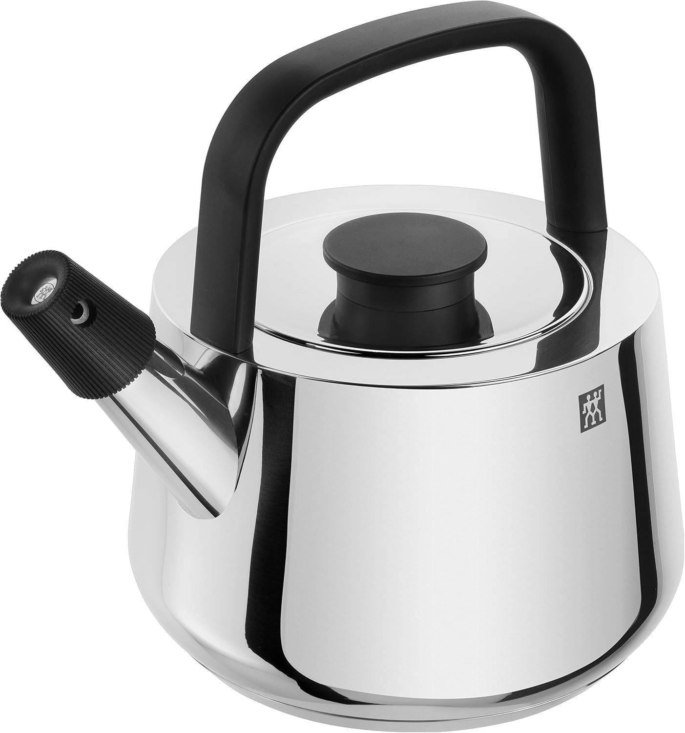 ZWILLING Plus Whistling Kettle, 1.5 Litre, Silver,18.5 x 19 x 22 cm, 1.5 Litres