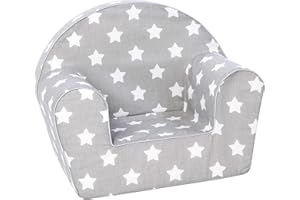 Delsit Kids Couch for Toddlers - Comfy Armchair for Children, Lightweight Foam Sofa and Reading Chair with Removable Cover, Made in Europe